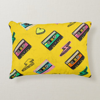 Retro Cassette: 80's Love Party Design Decorative Cushion