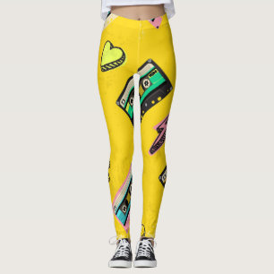 Retro Cassette: 80's Love Party Design Leggings