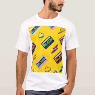 Retro Cassette: 80's Love Party Design T-Shirt