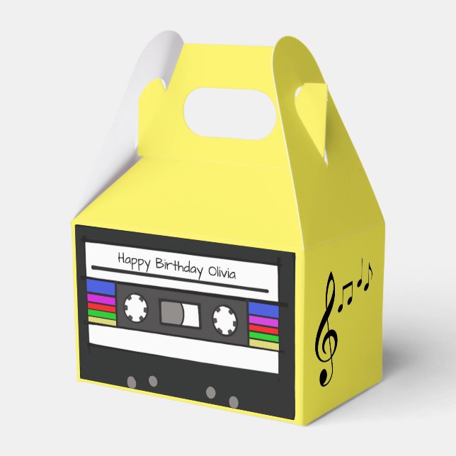 "Retro Cassette" Favour Box (Front Side)
