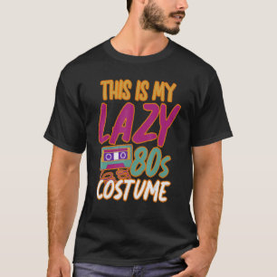 Retro Cassette Lazy Eighties Costume Party Vintage T-Shirt
