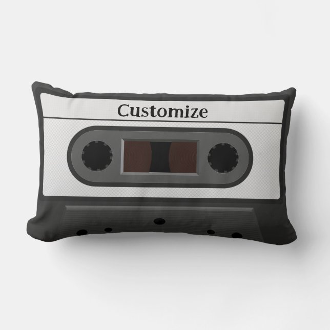 Retro Cassette  Lumbar Cushion (Front)