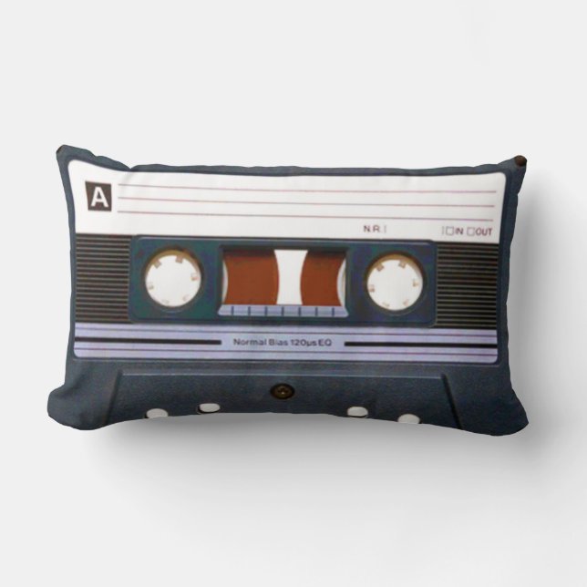 Retro Cassette Lumbar Cushion (Front)