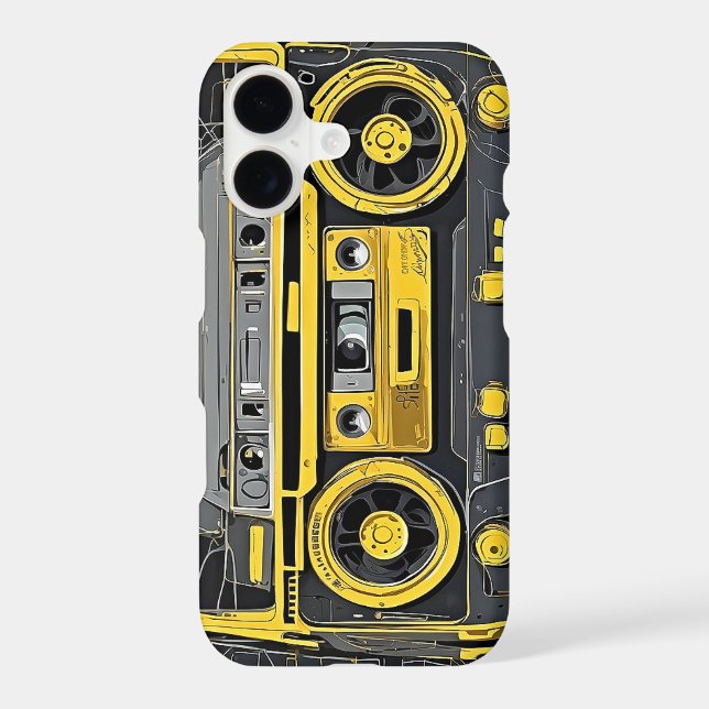 Retro Cassette Player Boombox  (Back)