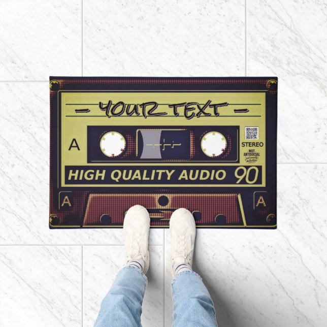 Retro Cassette Pop Art Doormat (Indoor)