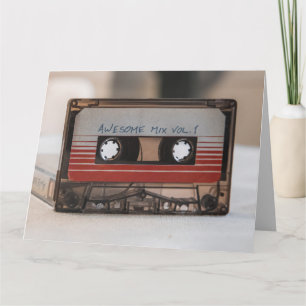 RETRO CASSETTE TAPE BIRTHDAY GREETING CARDS