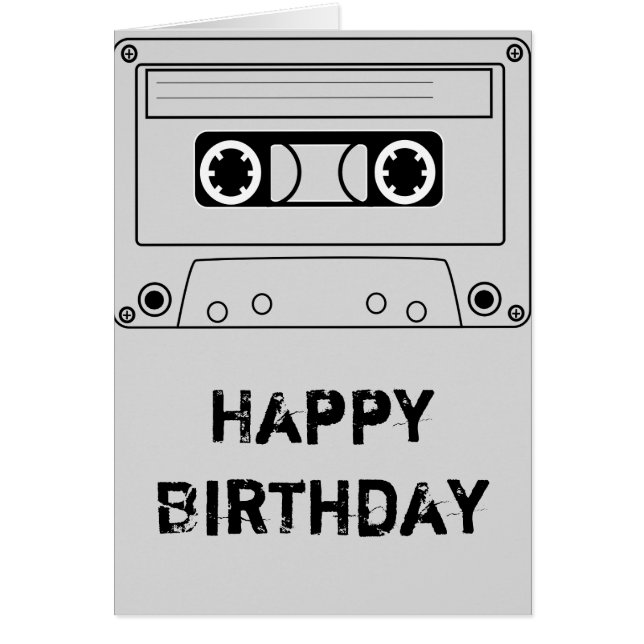 Retro cassette tape grunge music (Front)