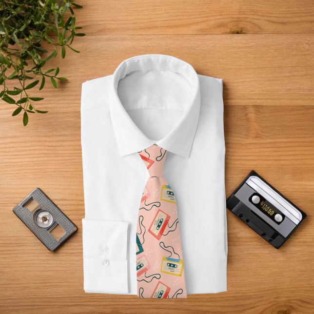 Retro Cassette Tape Love Songs Tie (Creator Uploaded)