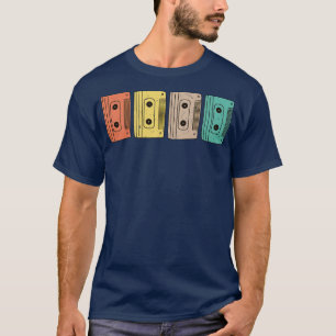 Retro Cassette Tape Old School 80s Music Lover Gif T-Shirt