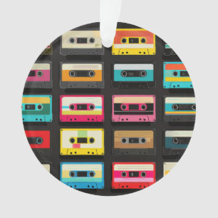 Retro Cassette Tape Pattern – Vintage Music Ornament