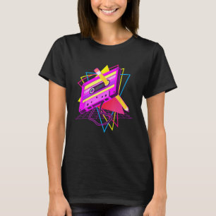 Retro Cassette Tape Pencil 70's 80's 90's Music Mi T-Shirt