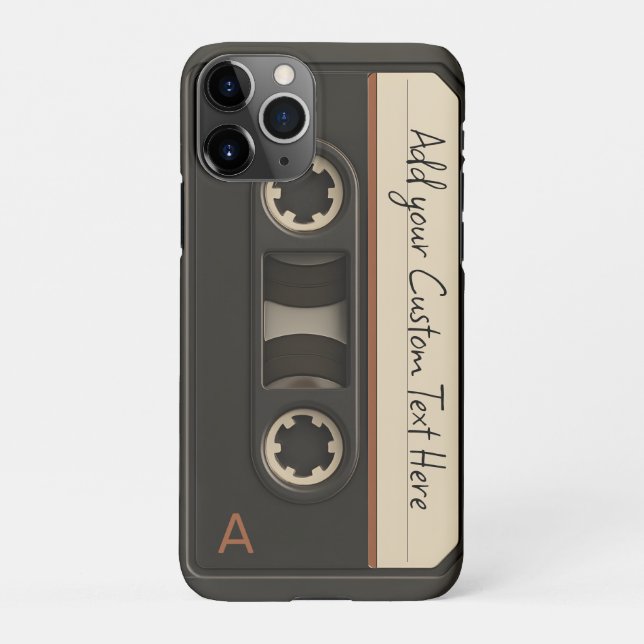 Retro Cassette Tape Phone Case (Back)