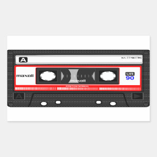 RETRO CASSETTE TAPE STICKER 70s 80s 90s