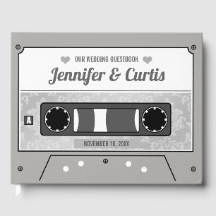 Retro Cassette Tape Wedding Guest Book