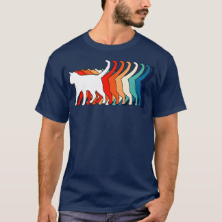 Retro Cat 70s 80s Vintage Funny Cat 1 T-Shirt