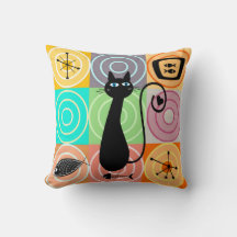 Retro Cat and Fish 
