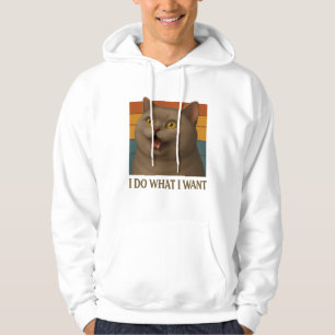 Retro Cat Attitude Hoodie