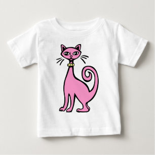 Retro Cat - Baby (F&B designs) - Customised Baby T-Shirt
