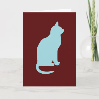 Retro Cat - Blank Card
