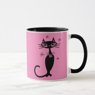 RETRO CAT COFFEE MUGS