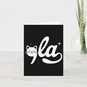 Retro Cat Comma La Kamala Harris For President 202 Card
