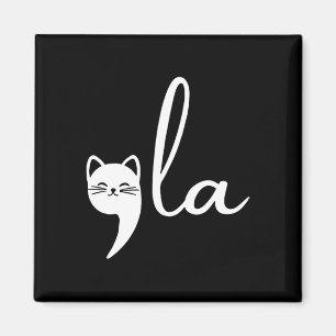 Retro Cat Comma La Kamala Harris For President 202 Magnet