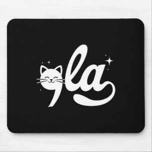Retro Cat Comma La Kamala Harris For President 202 Mouse Pad