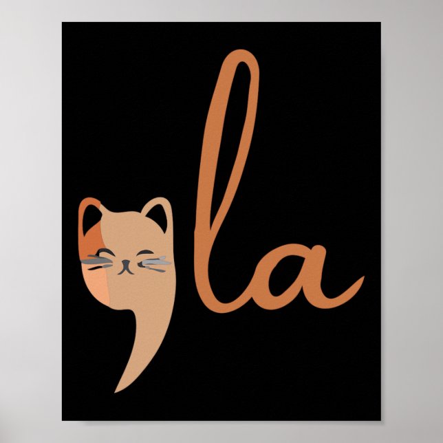Retro Cat Comma La Kamala Harris For President 202 Poster (Front)