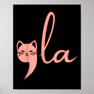 Retro Cat Comma La Kamala Harris For President 202 Poster