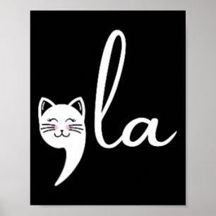 Retro Cat Comma La Kamala Harris For President 202 Poster