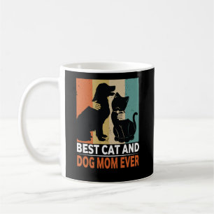 Retro Cat Dog Mom Cat Mama Furmama Puppy Kitty Mot Coffee Mug