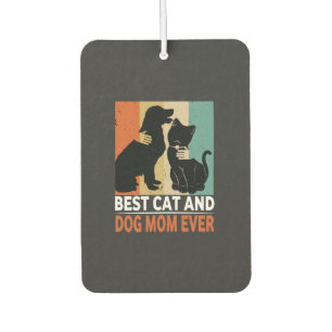 Retro Cat Dog Mum Cat Mama Furmama Puppy Kitty Mot Car Air Freshener