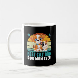 Retro Cat Dog Mum Cat Mama Furmama Puppy Kitty Mot Coffee Mug