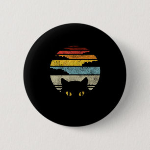 Retro Cat Graphic Vintage Style Cat Mum Dad Cats L 6 Cm Round Badge