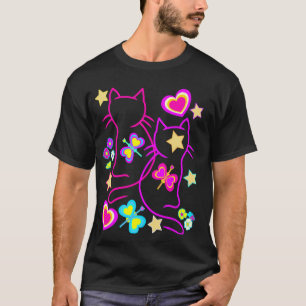 Retro Cat Kitten 80s Vintage Cat Lovers T-Shirt