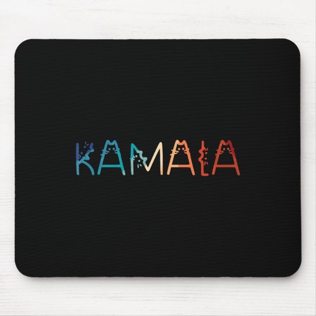 Retro Cat Lettering Positive Funny  Mouse Pad (Front)