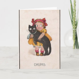 Retro Cat Note Card