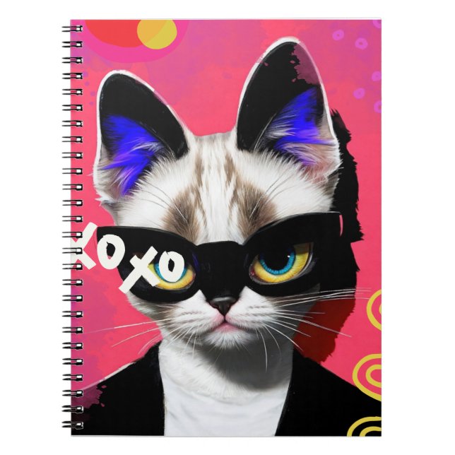 Retro Cat | Notebook Journal (Front)