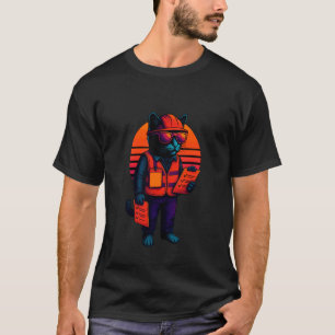 Retro Cat Occupational Health And Safety Manager T-Shirt