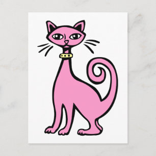 Retro Cat Postcard