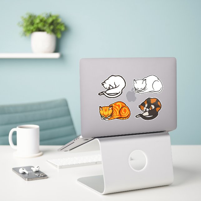 Retro cat vintage collection (Laptop On Desk)