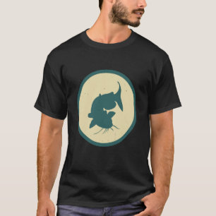 Retro Catfish Vintage Fish Water Animal T-Shirt