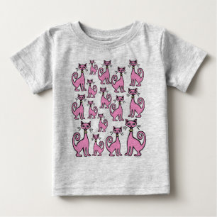 Retro Cats - Baby - (F&B design) - Customised T-Shirt