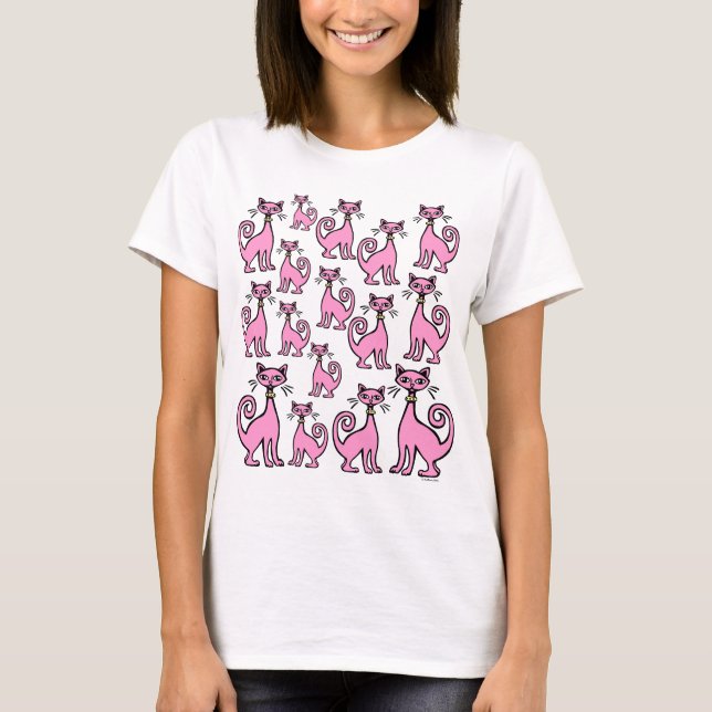 Retro Cats - Front and back motif T-Shirt (Front)