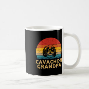 Retro Cavachon Grandpa Dog Lover Paw Dad Fathers D Coffee Mug