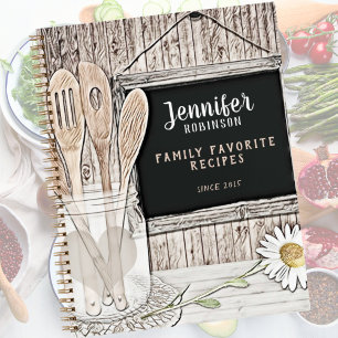 Retro Chalkboard, Mason Jar and Daisy Notebook