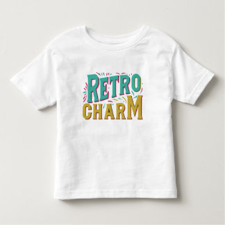 Retro Charm multi Colour design T-Shirt