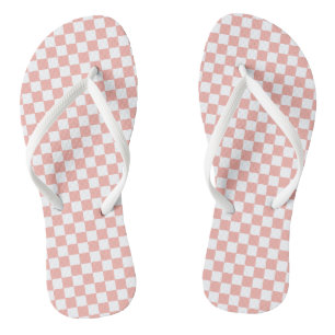 Retro Check Pink Groovy Thongs