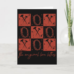 Retro Checked Valentine Xoxo The Original Love Let Card