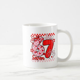 Retro Checkered Valentine Six Seven Meme 67 Viral  Coffee Mug